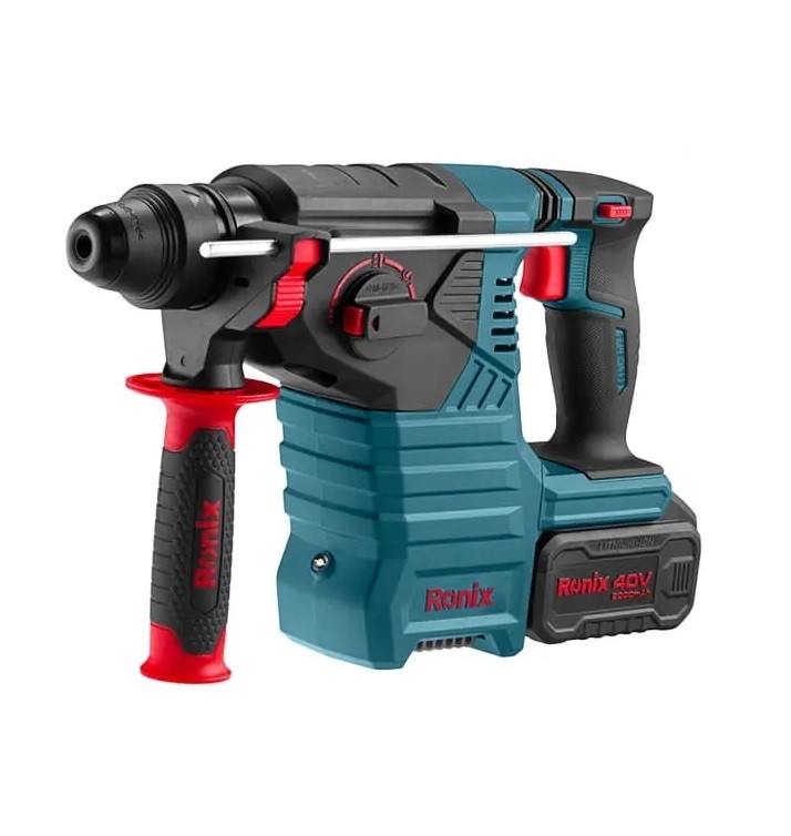 دریل بتن کن شارژی رونیکس 3 کیلویی براشلس 40 ولت مدل 8910-40V 8910-40V